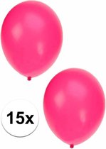 15x Fluor roze ballonnen