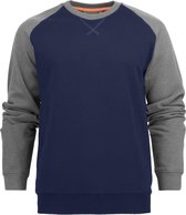 Mac One SWEATSHIRT CREWNECK DAVID 2532029 - marine/grijs mêlée - 3XL