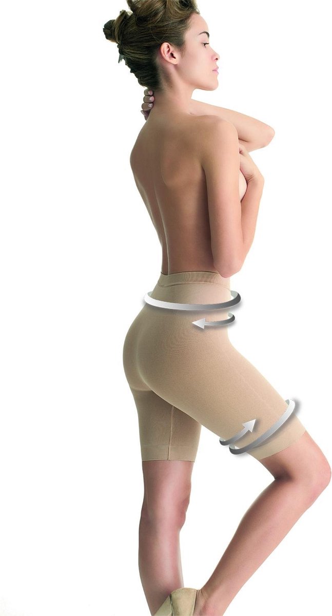 Goedkoopste Scala BioPromise middelhoge corrigerende Afslankbroek - Afvallen & Anti - Cellulite - Maat - XL - Beige