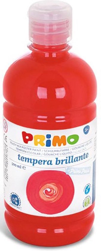 Primo PRIMO - Plakkaatverf 500ml (rood)