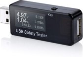 TKSTAR USB Digitale Power Meter Tester Multimeter Stroom- en Voltage Monitor Meter DC 5.1 A 30 V Amp Voltage Power Test Snelheid van Laders, Kabels, Capaciteit van Power Banks Zwart