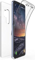 Hoesje geschikt voor Samsung Galaxy S9 - Siliconen TPU Case + Screenprotector Transparant Cover - (0.5mm)