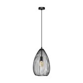 EGLO Clevedon - hanglamp - 1-lichts - E27 - zwart