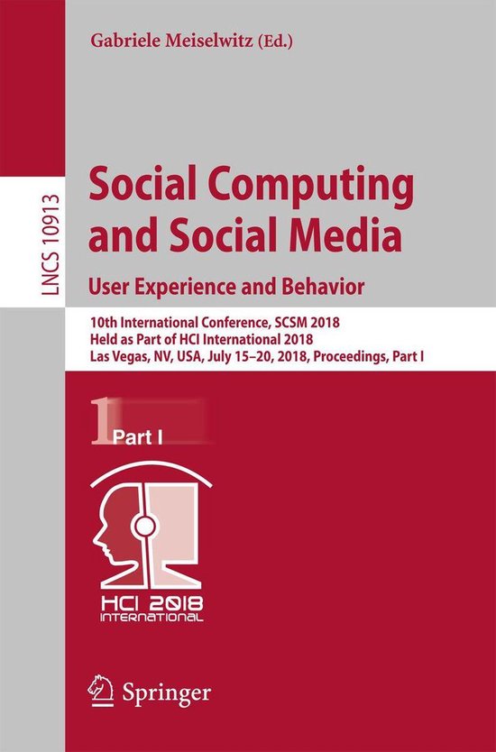 Springer Nature Proceedings Computer Science 1 - Social Comp ... - cover