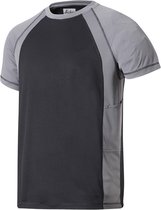 Snickers A.V.S. Advanced T-shirt - 2509-5804 - staalgrijs/zwart - maat L