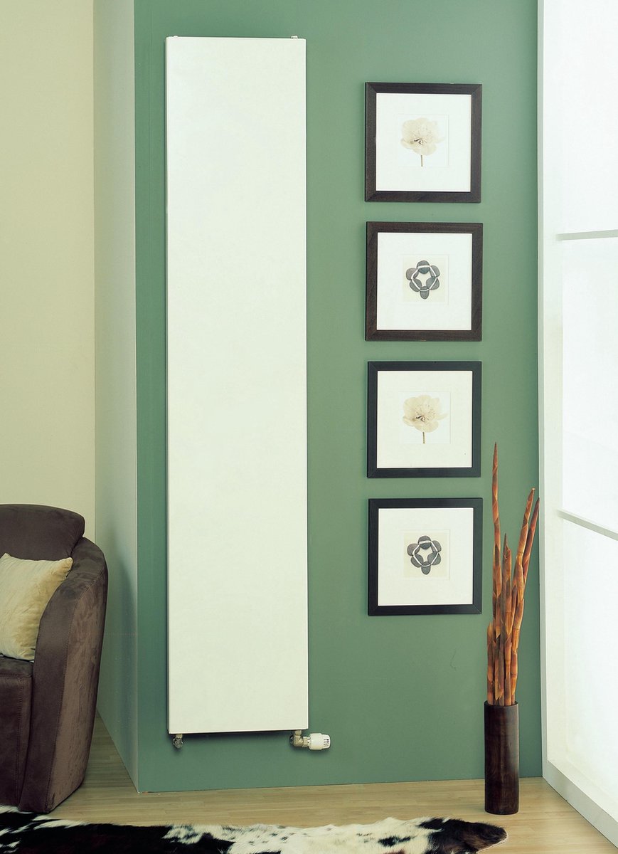 Stelrad Vertex Plan paneelradiator 200x50cm type 21 1635watt 4 aansluitingen Staal Wit glans