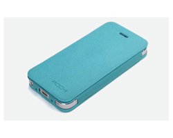 Rock Texture Side Flip Case Green Apple iPhone 5