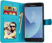 Portemonnee hoesje voor Samsung Galaxy Grand Prime Pro 2018 - Turquoise