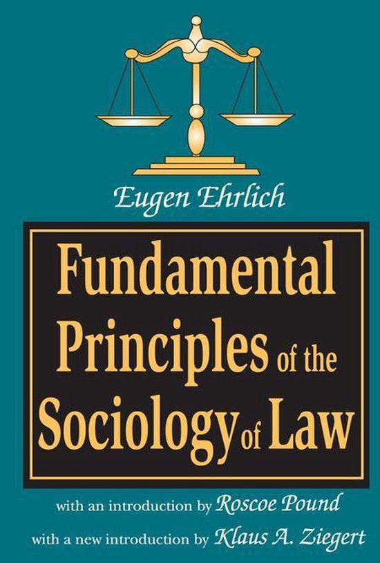 Fundamental Principles of the Sociology of Law - cover