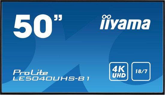 Iiyama LE5040UHS-B1 - 4K monitor - 50 inch (75Hz) | bol.com