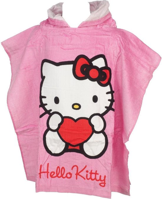 Hello Kitty Poncho Handdoek Badlaken | bol.com