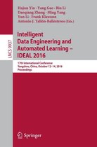 Lecture Notes in Computer Science 9937 - Intelligent Data Engineering and Automated Learning – IDEAL 2016