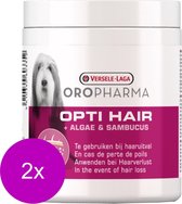 Versele-Laga Oropharma Opti Hair Dog Tegen Haaruitval - Voedingssupplement - Huid - Vacht - 2 x 130 g Granules