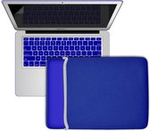 Universele Laptop Sleeve voor o.a. MacBook Pro (Retina) 13 inch - Donker Blauw