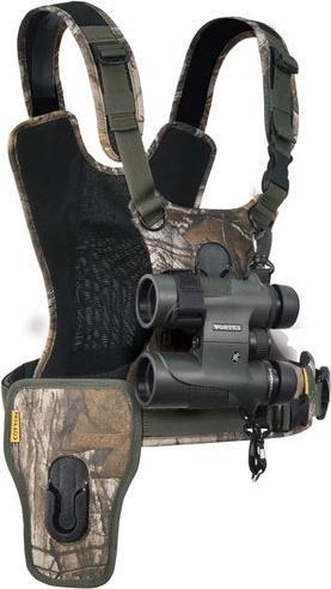 Cotton Carrier Camera Harness voor 1 camera + 1 verrekijker Realtree XTRA Camo