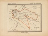 Historische kaart, plattegrond van gemeente Hardenberg-stad in Overijssel uit 1867 door Kuyper van Kaartcadeau.com