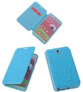 Bestcases Turquoise TPU Book Case Flip Cover Motief Samsung Galaxy Note 3 Neo