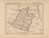 Historische kaart, plattegrond van gemeente Beemster in Noord Holland uit 1867 door Kuyper van Kaartcadeau.com