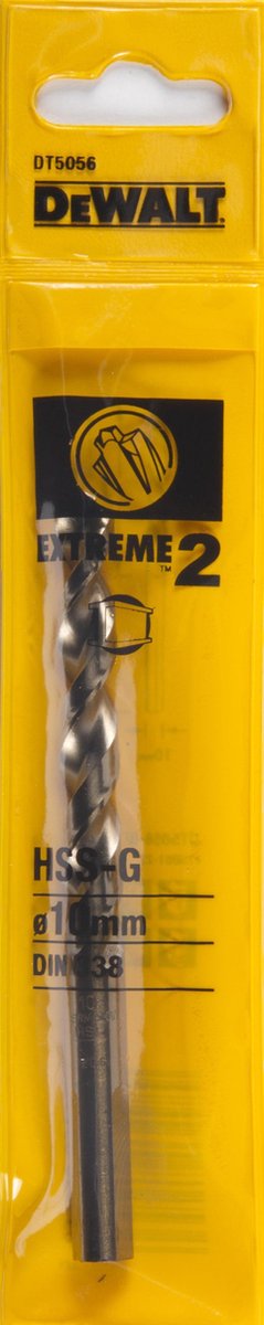 DeWALT DT5056 HSS-G metaalboor EXTREME 2™ 10x133mm