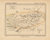 Historische kaart, plattegrond van gemeente Sevenum in Limburg uit 1867 door Kuyper van Kaartcadeau.com