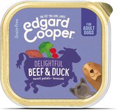 Edgard & Cooper Kuipje Honden Natvoer Hondenvoer Rund - Eend 150 gr