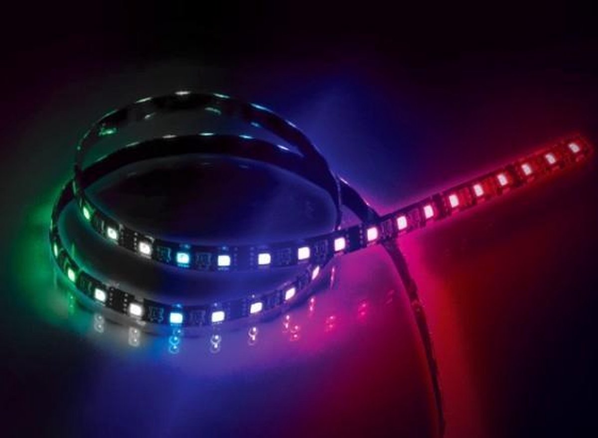 Akasa AK-LD06-50RB Magnetische LED verlichting strip 9x magneten 30x LED 50cm Gigabyte Fusion RGBW