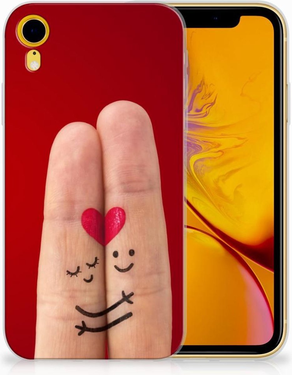 Apple iPhone Xr Silicone Back Cover Liefde - Origineel Romantisch Cadeau