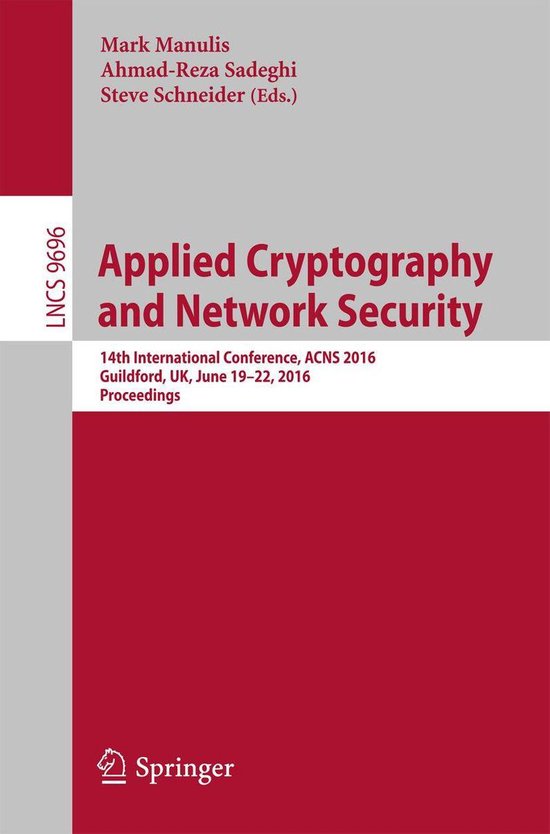 Springer Nature Proceedings Computer Science - Applied Crypt ... - cover