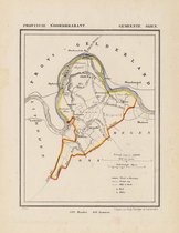 Historische kaart, plattegrond van gemeente Oijen in Noord Brabant uit 1867 door Kuyper van Kaartcadeau.com