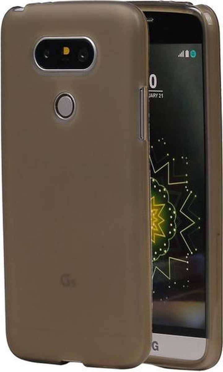 LG G5 TPU Hoesje Transparant Grijs