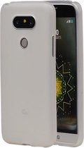 LG G5 TPU Hoesje Transparant Wit