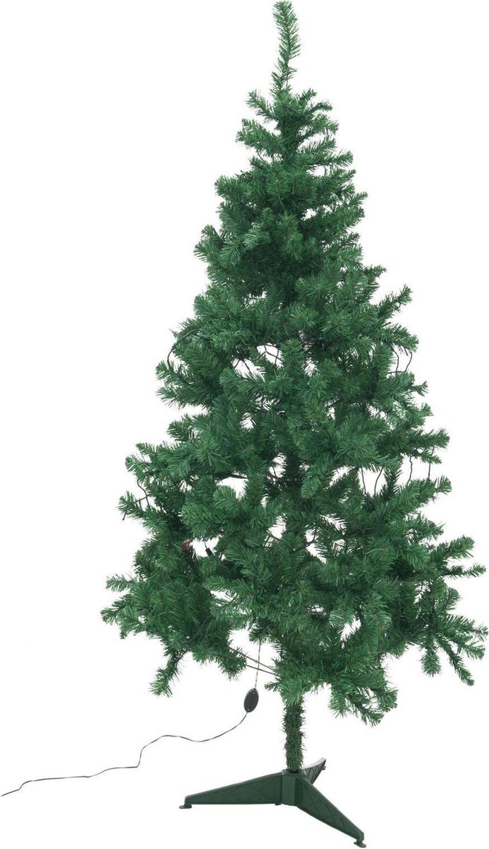 Europalms Kerst - Kerstboom binnen - Kunststof - Kunstkerstboom - Met Verlichting - LED - 210 cm