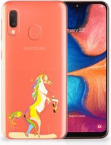 Geschikt voor Samsung Galaxy A20e TPU Hoesje Horse Color