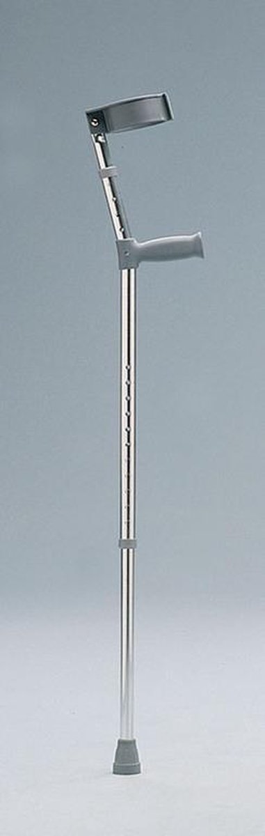 Elleboogkrukken (per paar): met standaardgreep dubbel verstelbaar, greephoogte 66 - 94 cm