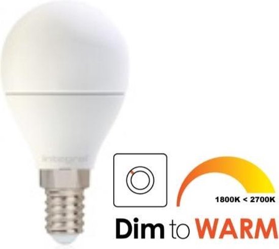 Integral Rexel Led-lamp - E14 - 0K Wit licht - 6 Watt - Dimbaar | bol.com