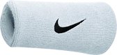 Nike Swoosh Doublewide Wristbands - Zweetband -  Algemeen - Maat One Size - Wit