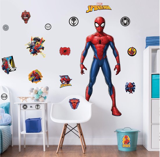 Walltastic Spiderman XXL Muursticker - 1.20 m hoog | bol.com