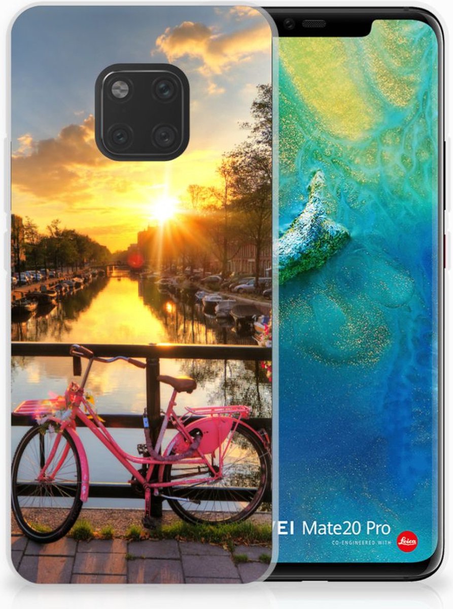 Huawei Mate 20 Pro Siliconen Back Cover Amsterdamse Grachten
