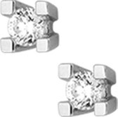 The Jewelry Collection Oorknoppen Diamant 0.20 Ct. - Witgoud (14 Krt.)
