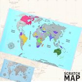 Kras Wereldkaart - Scratch Map Pride Kings®