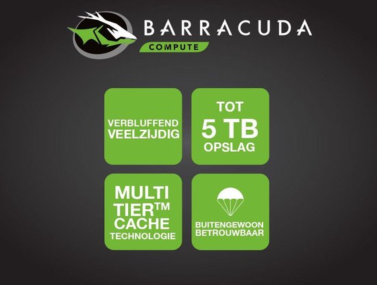 Seagate BarraCuda - Interne harde schijf - 500 GB van Seagate — afbeelding 2