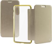 KSix Metaal Folio Case TPU - iPhone X - Goud