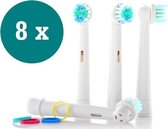 Opzetborstels Precision Clean passend op Oral-B 8 stuks - Qatrixx SB-17A
