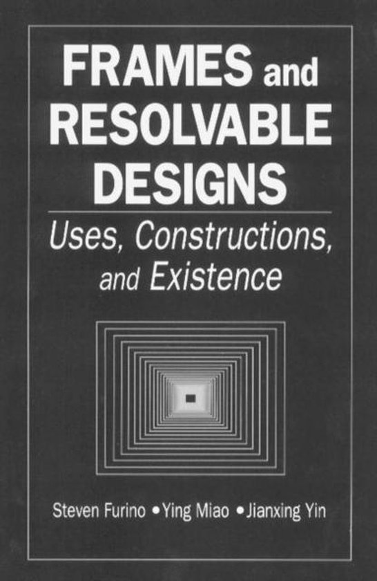Frames and Resolvable Designs - cover