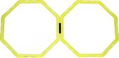 Sportec Hexagonale Speedrings Met Clips Geel 12-delig