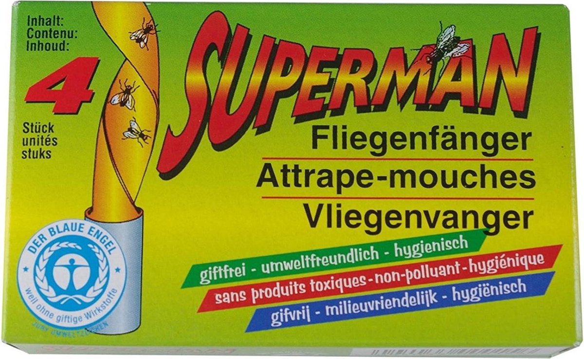 SUPERMAN Papier Attrape-Mouche -ECODIS -Insecticide naturel