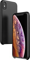 Siliconen Hardcase - Iphone XS Hoesje - Zwart - Baseus