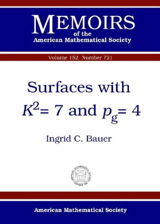 Memoirs of the American Mathematical Society- Surfaces with  ... - cover