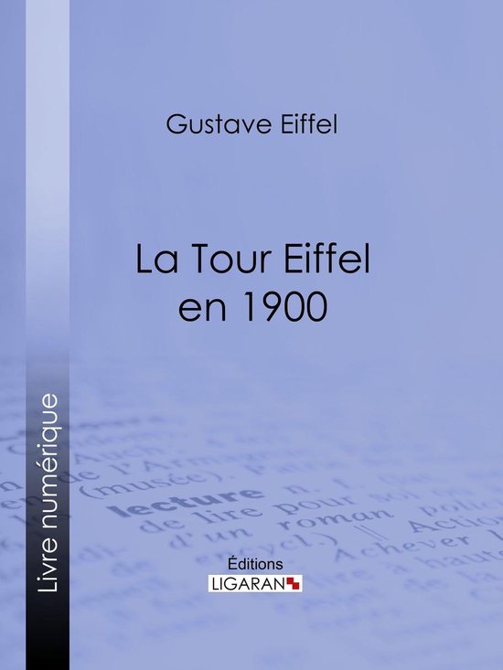 La tour Eiffel en 1900 - cover