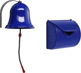 Pakket blauw 4, met bel en brievenbus